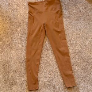 High-Waisted Brown Leggings.